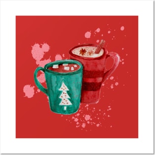 A Heartwarming Christmas Wish Over a Cup of Coffee Posters and Art